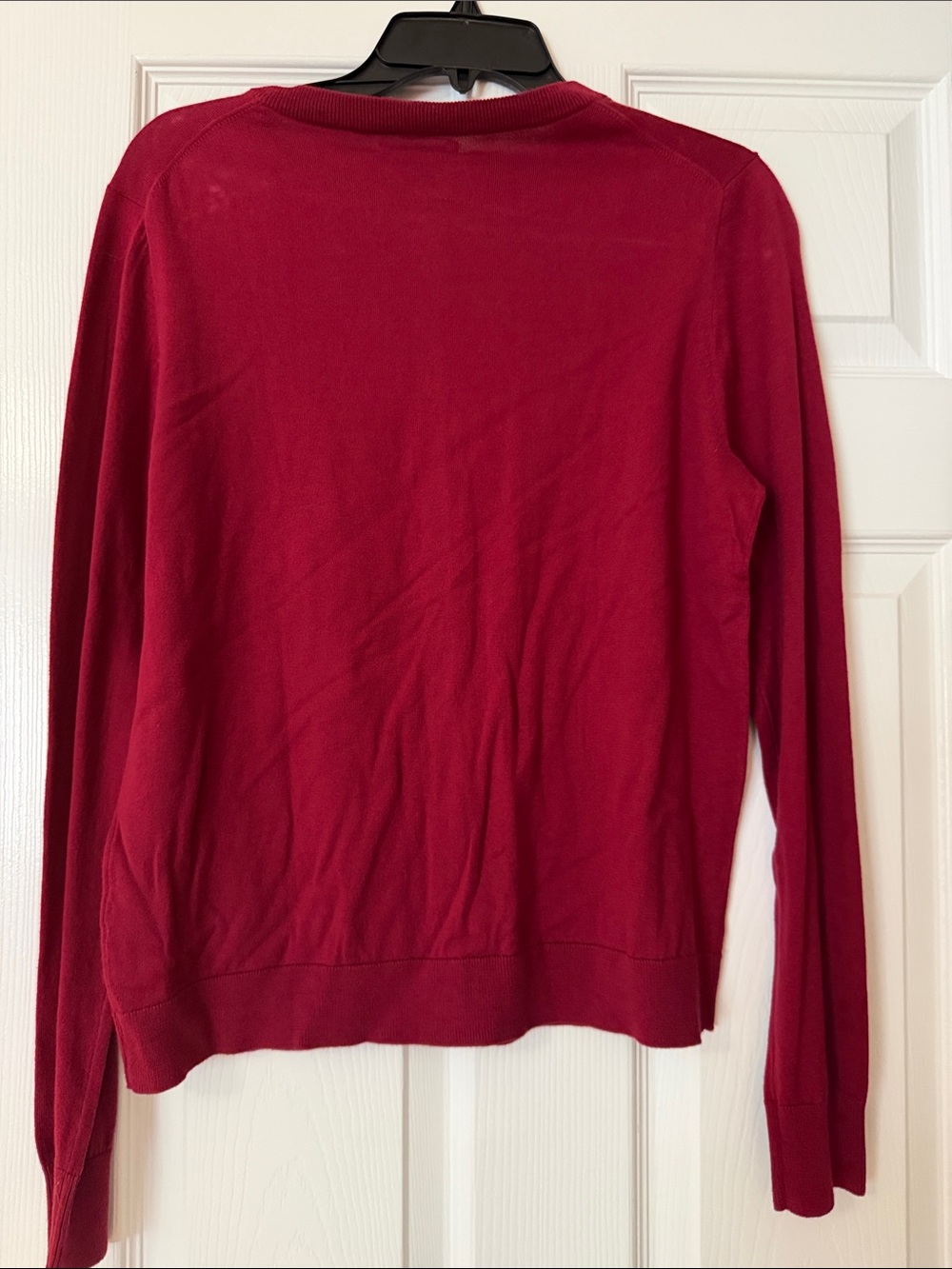 NWT J CREW Women's Red Button-Front Cardigan Sweater - Picture 3 of 4